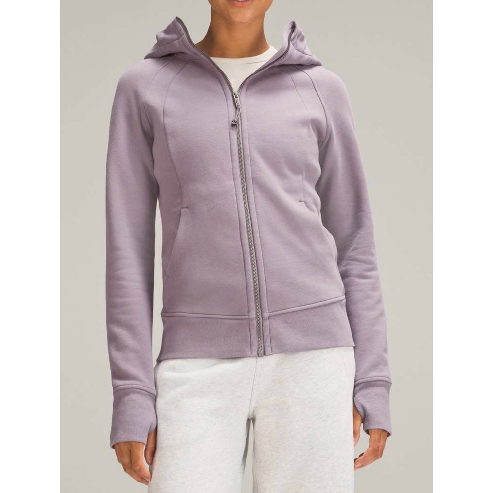 Lululemon NWOT Scuba Full-Zip Hoodie Cozy Warm Light Lavender Purple Women's 4